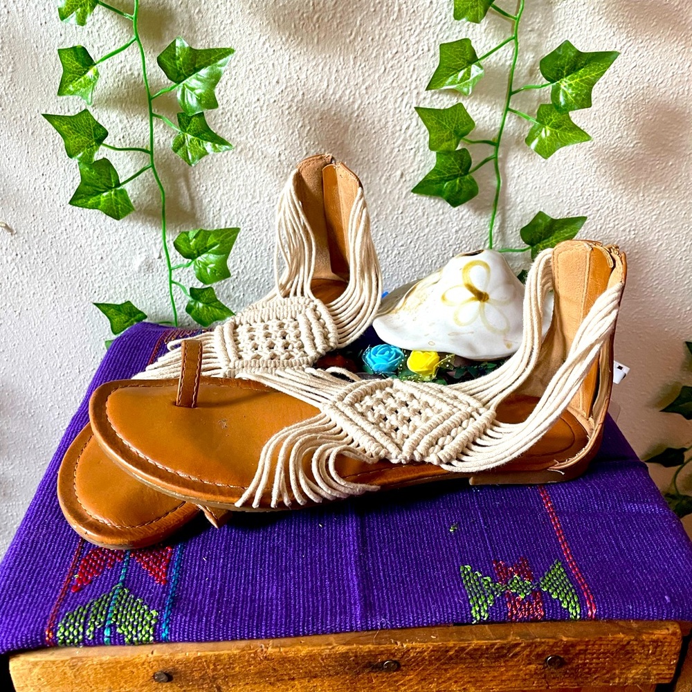 Macrame sandals